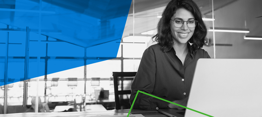 Decorative image of a stock exchange board over a mountain.